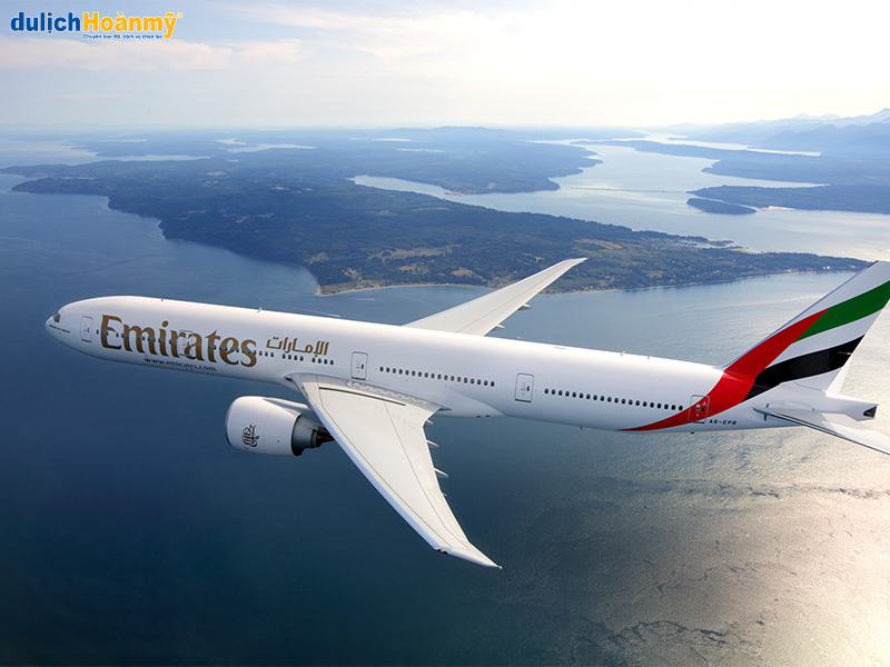 Emirates Airlines là sự lựa chọn hàng đầu của công ty Du Lịch Hoàn Mỹ