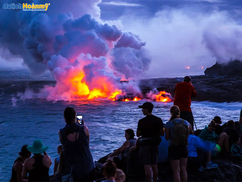 Công viên núi lửa Hawaii – kiệt tác của thiên nhiên 1 Ngắm công viên núi lửa bất chấp ngày đêm