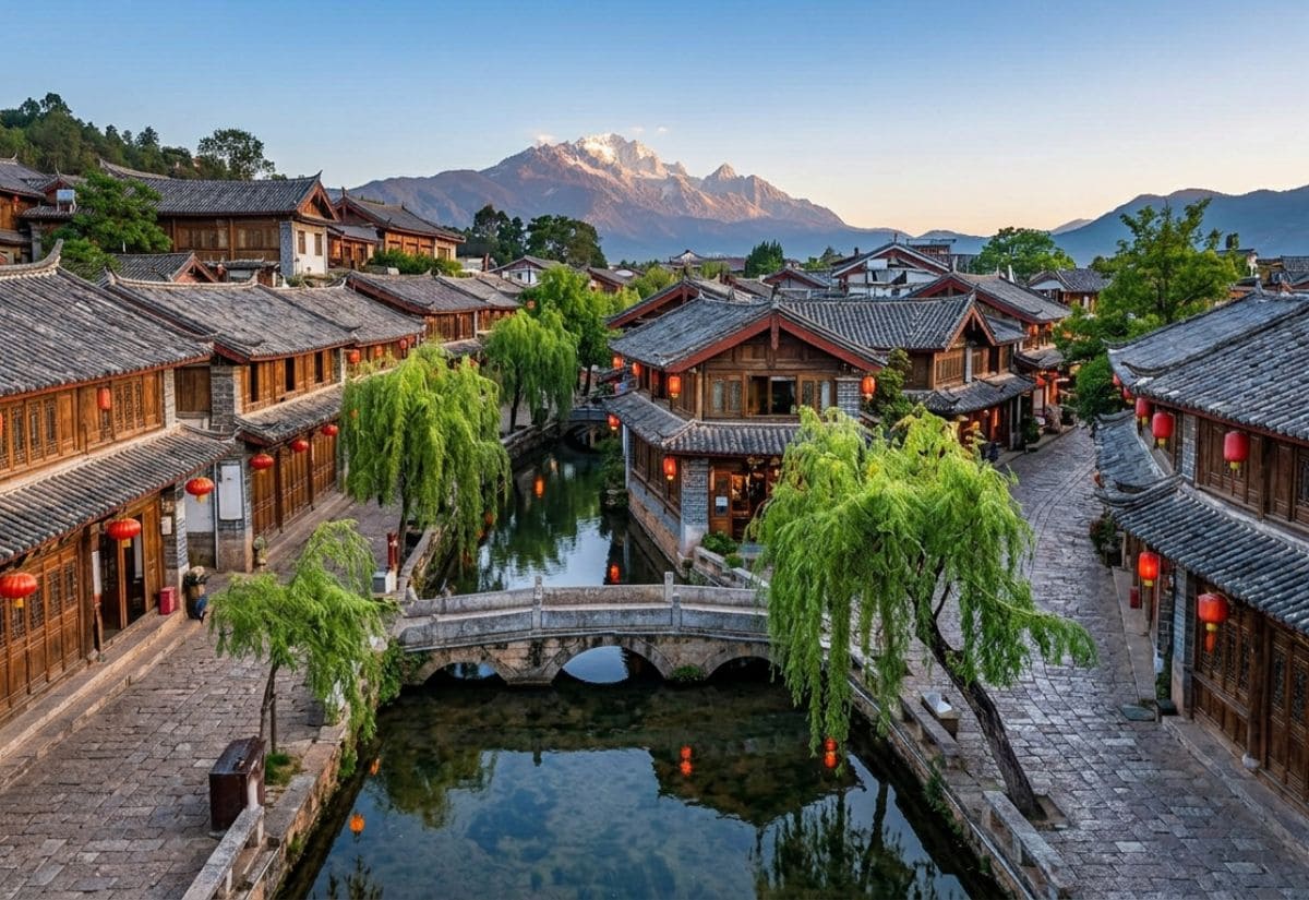Lệ Giang Trung Quốc: Cổ trấn đẹp như tranh giữa lòng Vân Nam 2 Phố cổ Lệ Giang