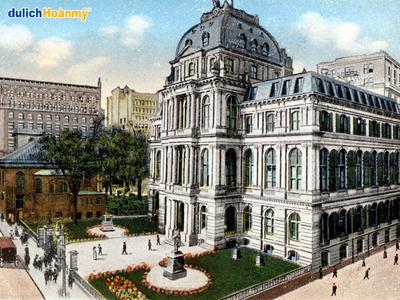 Old City Hall - Ghi Dấu Một Thời Vàng Son Ở Boston, Mỹ 1 Tòa nhà được tái hiện qua tranh vẽ