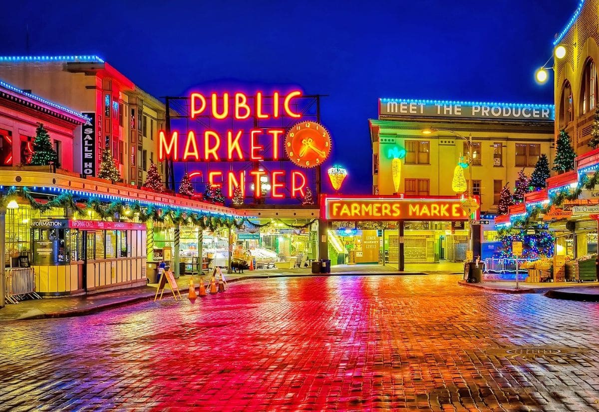 Seattle ở đâu? Kinh nghiệm du lịch Seattle chi tiết từ A-Z 4 Chợ Pike Place Market Seattle - khu chợ truyền thống nổi tiếng nhất Seattle