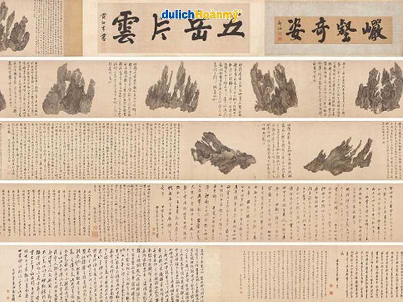 Bức “Thập diện linh bích đồ quyển” do Ngô Bân phác họa.