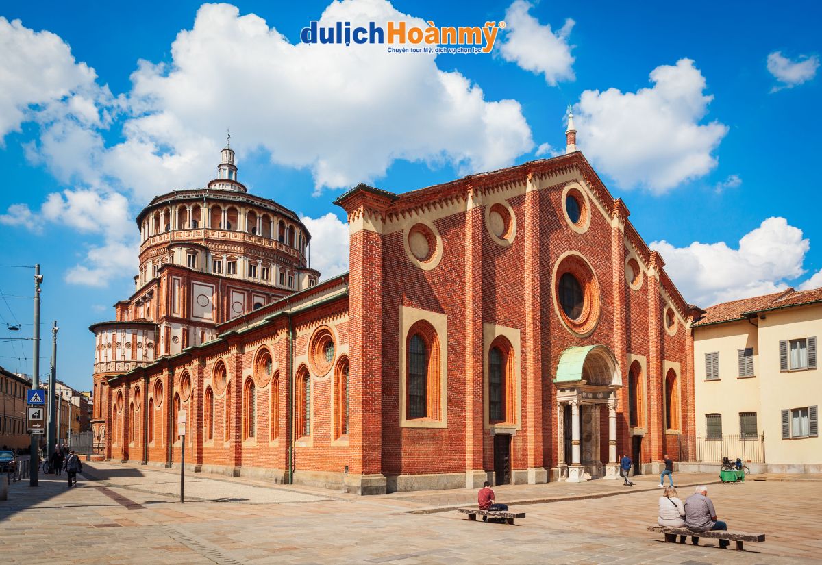 Thành phố Milan - Khám phá kinh đô thời trang và nghệ thuật của Ý 7 Nhà thờ Santa Maria delle Grazie