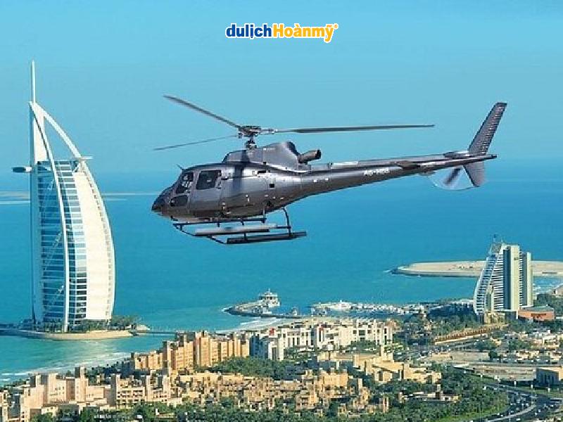 trực thăng ngắm toàn cảnh Dubai