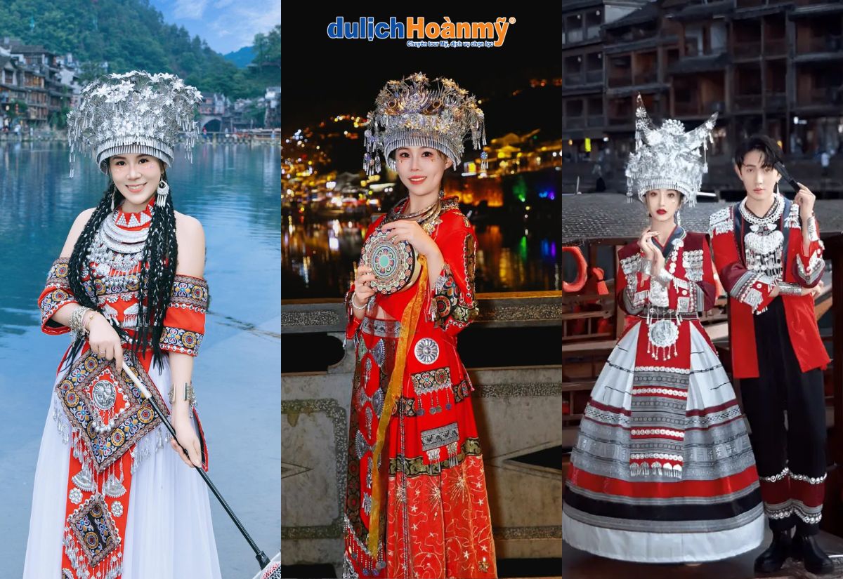 Phượng Hoàng Cổ Trấn: Trải nghiệm độc đáo không thể bỏ lỡ 6 Mặc trang phục Miêu chụp ảnh