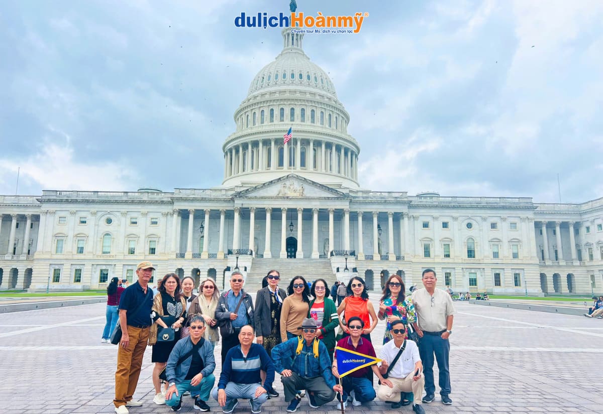 Du lịch Washington DC – Khám phá Nhà Trắng, Capitol & Biểu tượng nước Mỹ 4 điện Capito