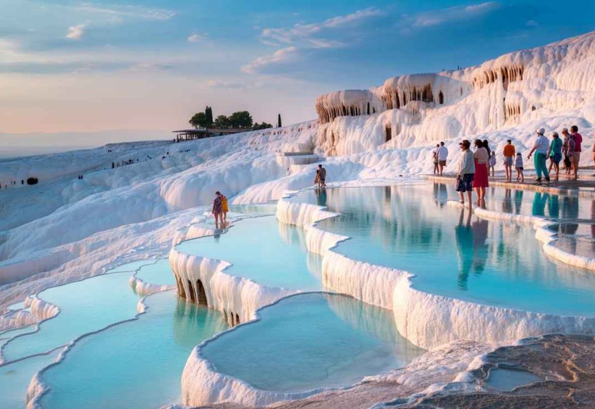 Thư giãn giữa suối khoáng Pamukkale. 