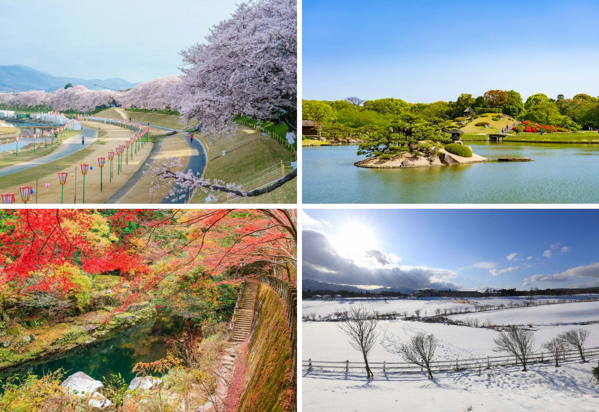 Okayama Nhật Bản - Cẩm nang du lịch và điểm đến nổi bật 2 Mỗi mùa ở Okayama đều có một vẻ đẹp riêng