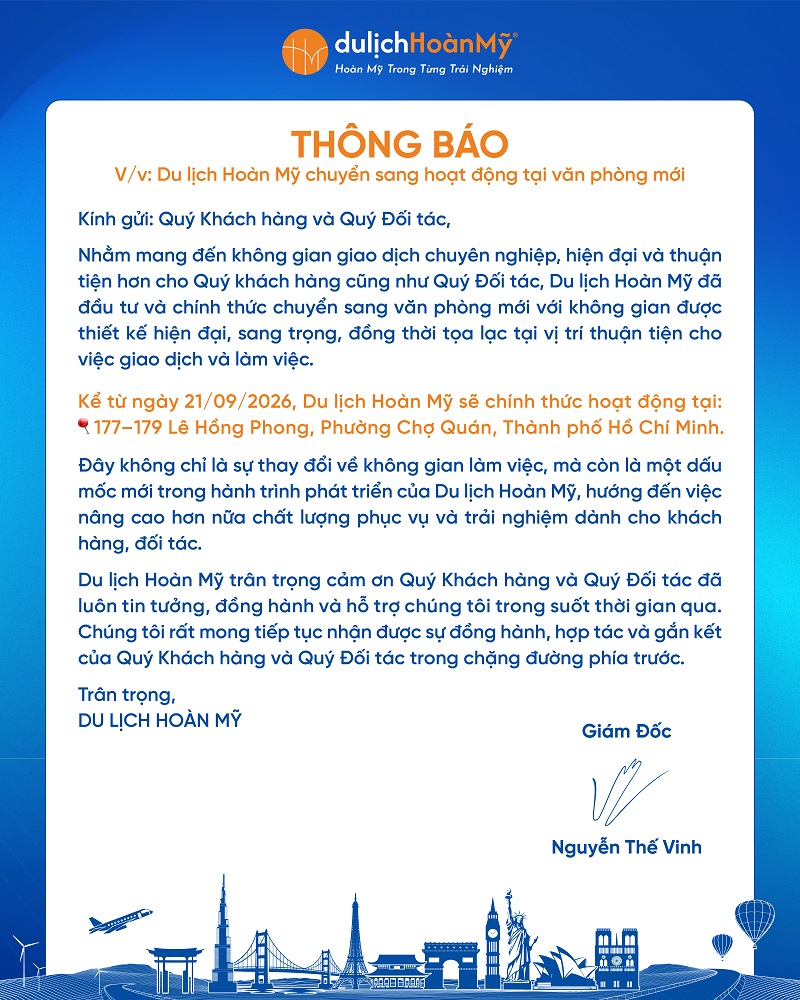 THÔNG BÁO 1 dời văn phòng mới